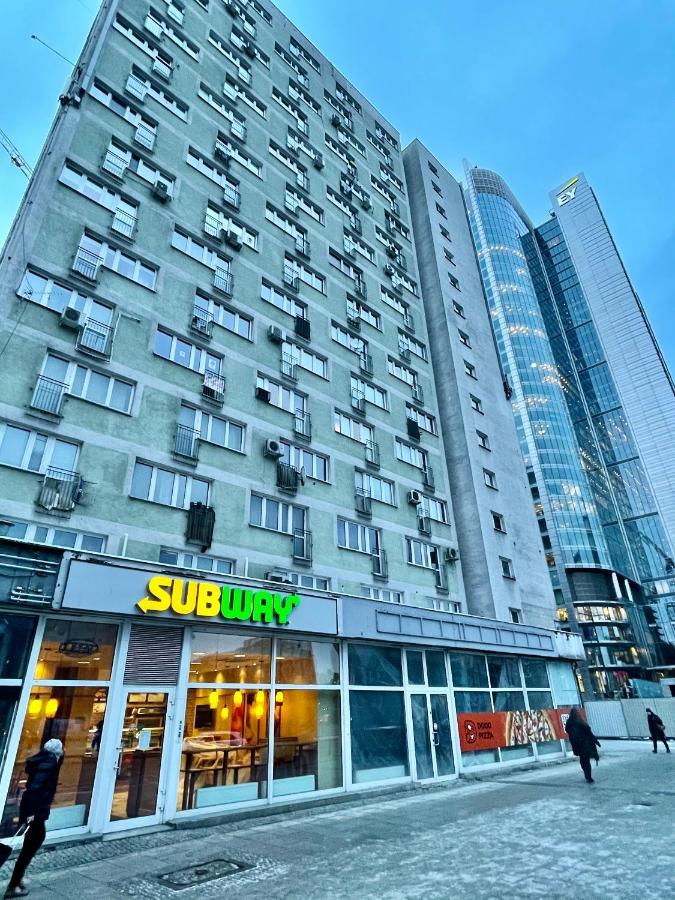 Super Apartament Green Rondo Onz Metro Nowe Wifi 300 Mb/S Aircondition Netflix Spotify Warsaw Luaran gambar