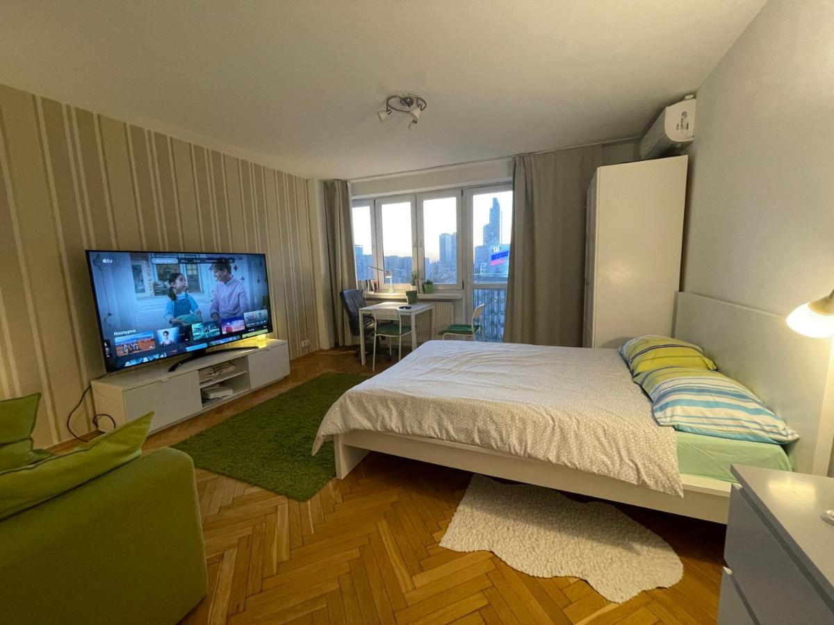 Super Apartament Green Rondo Onz Metro Nowe Wifi 300 Mb/S Aircondition Netflix Spotify Warsaw Luaran gambar
