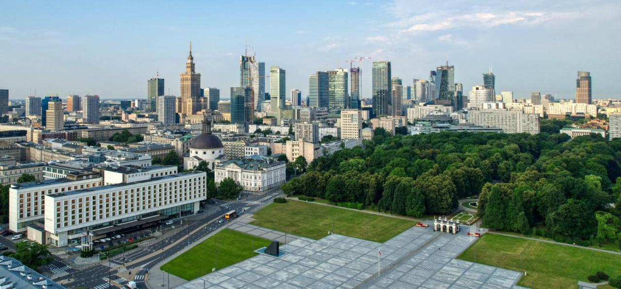 Super Apartament Green Rondo Onz Metro Nowe Wifi 300 Mb/S Aircondition Netflix Spotify Warsaw Luaran gambar