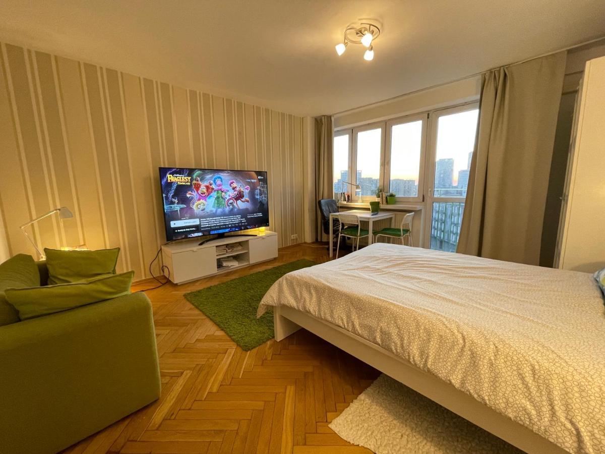 Super Apartament Green Rondo Onz Metro Nowe Wifi 300 Mb/S Aircondition Netflix Spotify Warsaw Luaran gambar